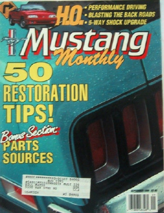 MUSTANG MONTHLY 1990 SEPT - BOB GLIDDEN'S SS/F '68 CJ